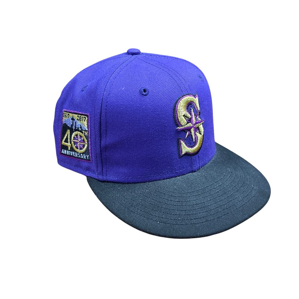 New Era x Lids Seattle Mariners Crown Royal 2022 59FIFTY Fitted Hat 7 1/4 purple